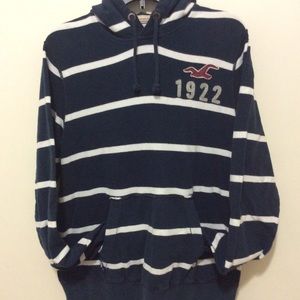 Navy Stripe Hollister Hoodie